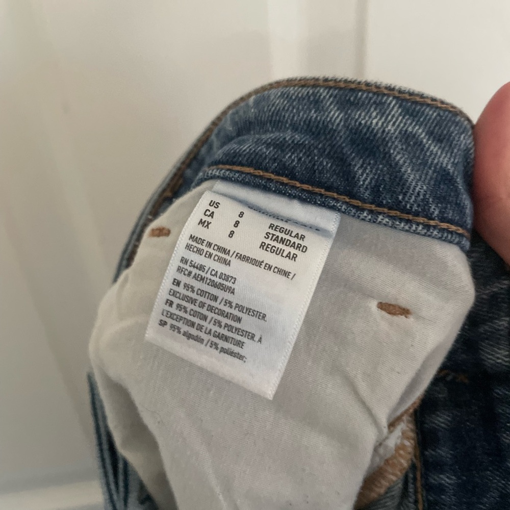 AEO Cool Classic Ripped Mom Jeans - Picture 10 of 11